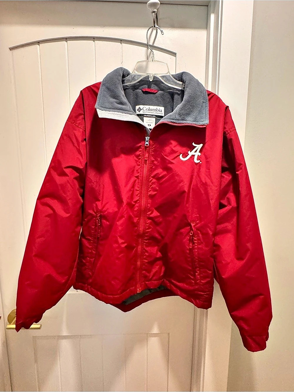 Columbia Men's Collegiate Field Bound Jacket - Alabama Crimson Tide Red & White